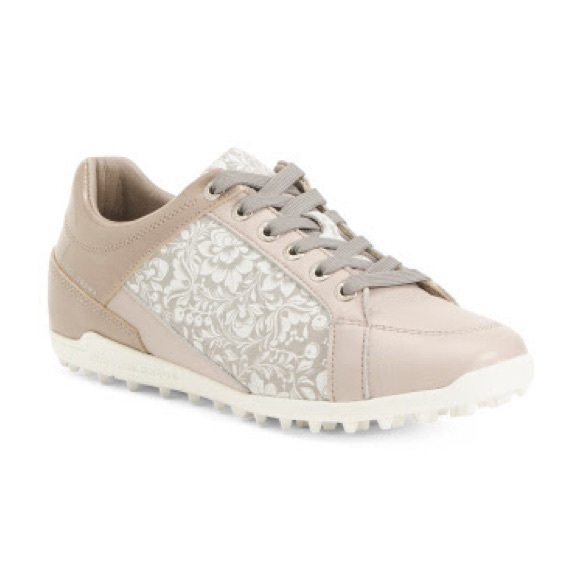Duca Del Cosma Caldes Women's Golf Shoe - Beige/Flower - Picture 3 of 9